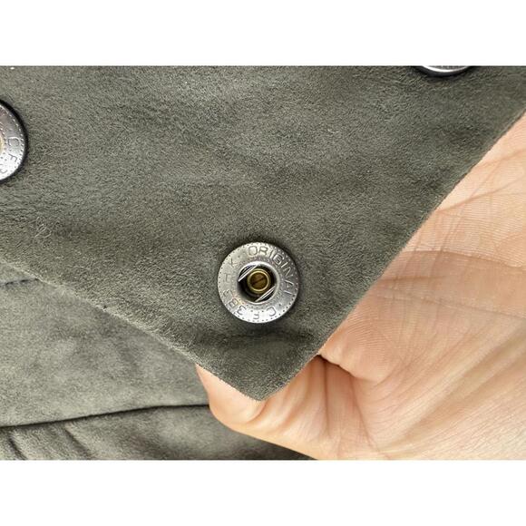 EDUN (designed by Bono) 100% Lamb Suede Asymmetric Moto Jacket - Size - Large - Picture 7 of 9